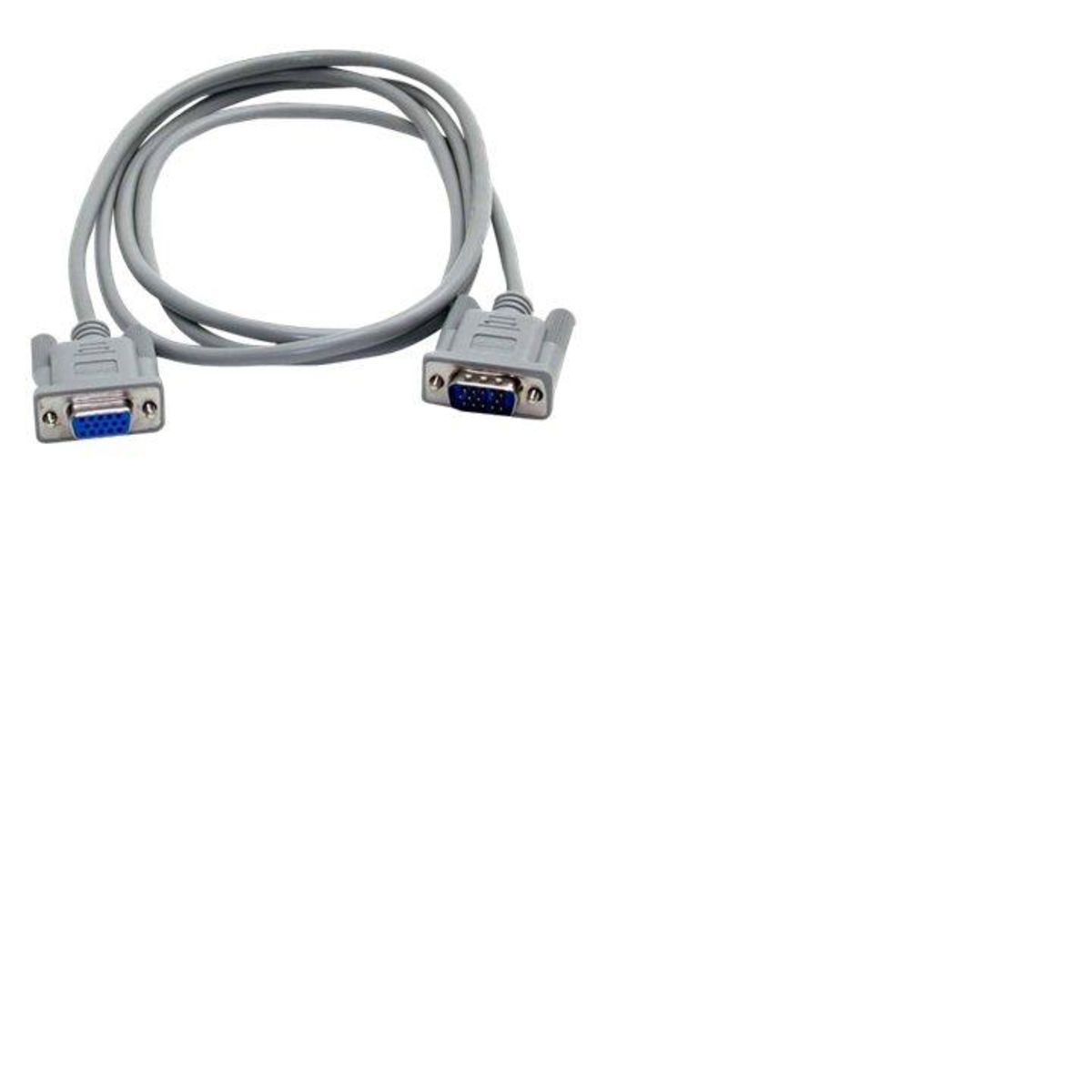 QILIVE Connectique Rallonge Moniteur VGA Gris