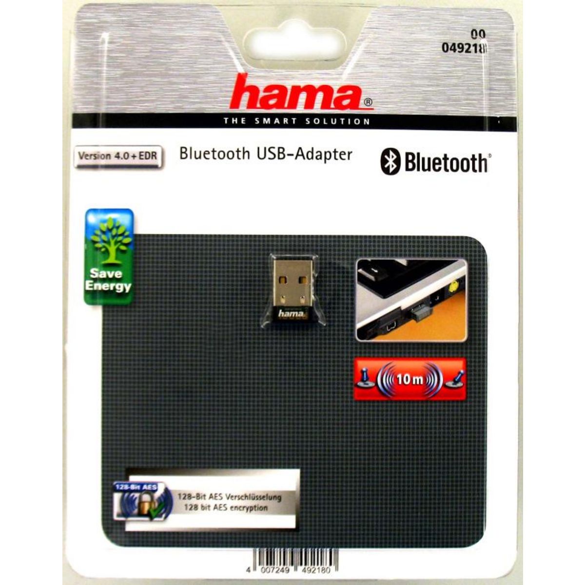 HAMA Adaptateur Bluetooth-USB - Version 4.0 C2 + EDR