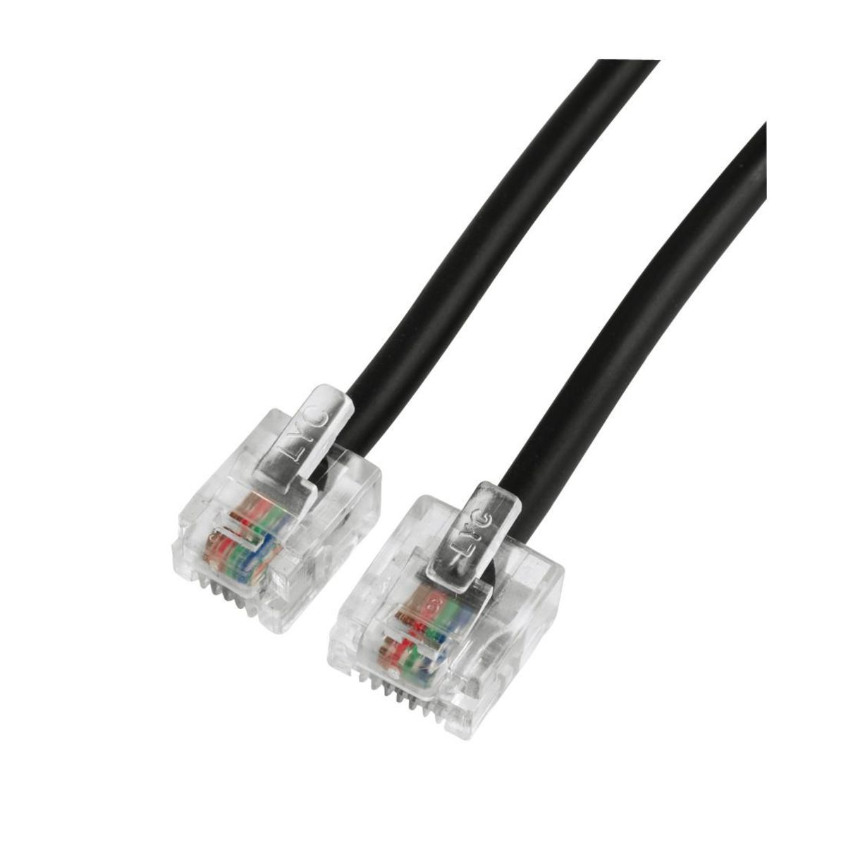 QILIVE Connectique Câble RJ11 Mâle / RJ45 Mâle Blanc