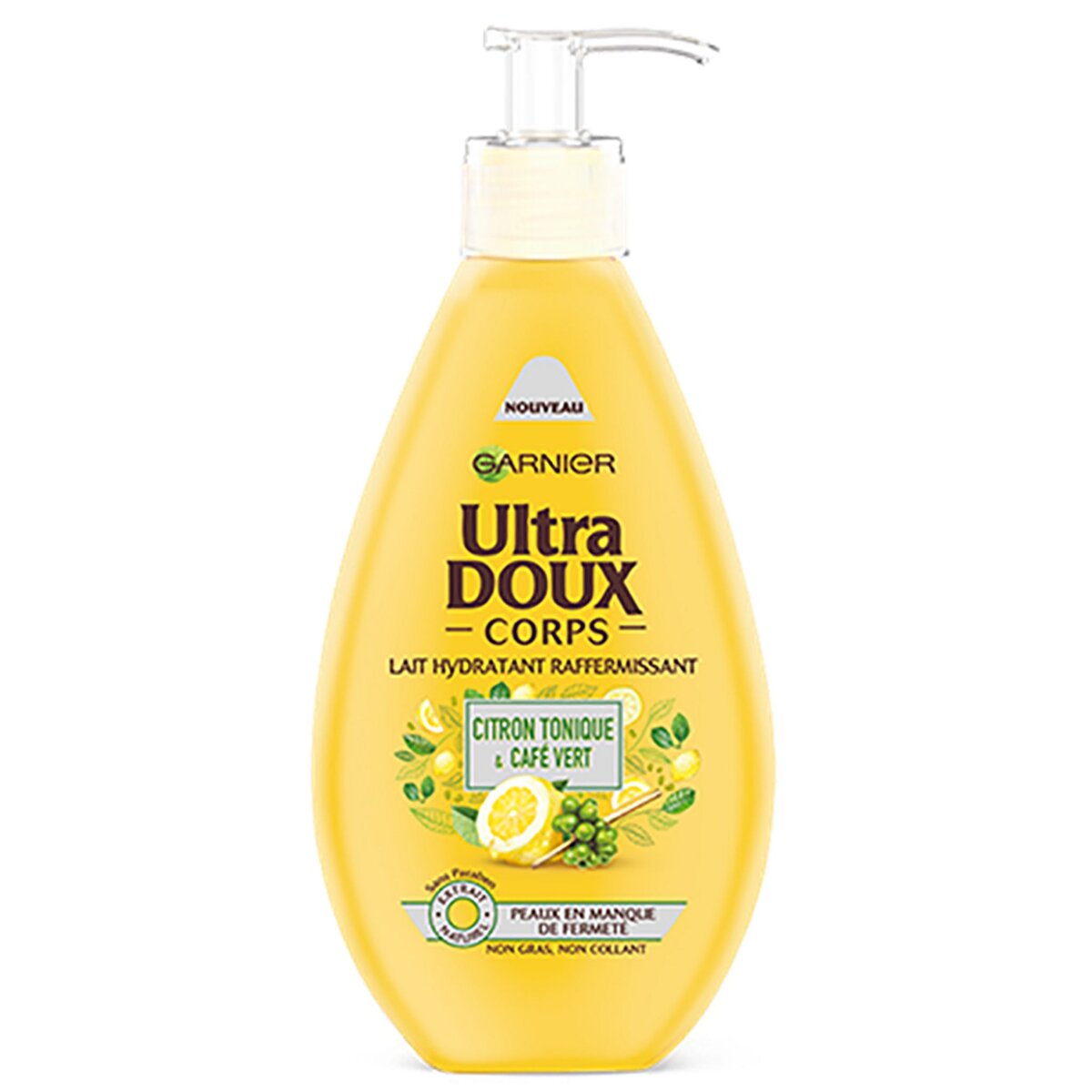 ULTRA DOUX Lait corps hydratant raffermissant citron & café vert peaux relachées 250ml