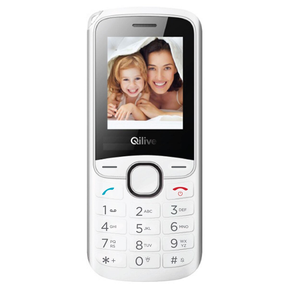 QILIVE Téléphone portable PHONE Q4222 - Double SIM - Blanc