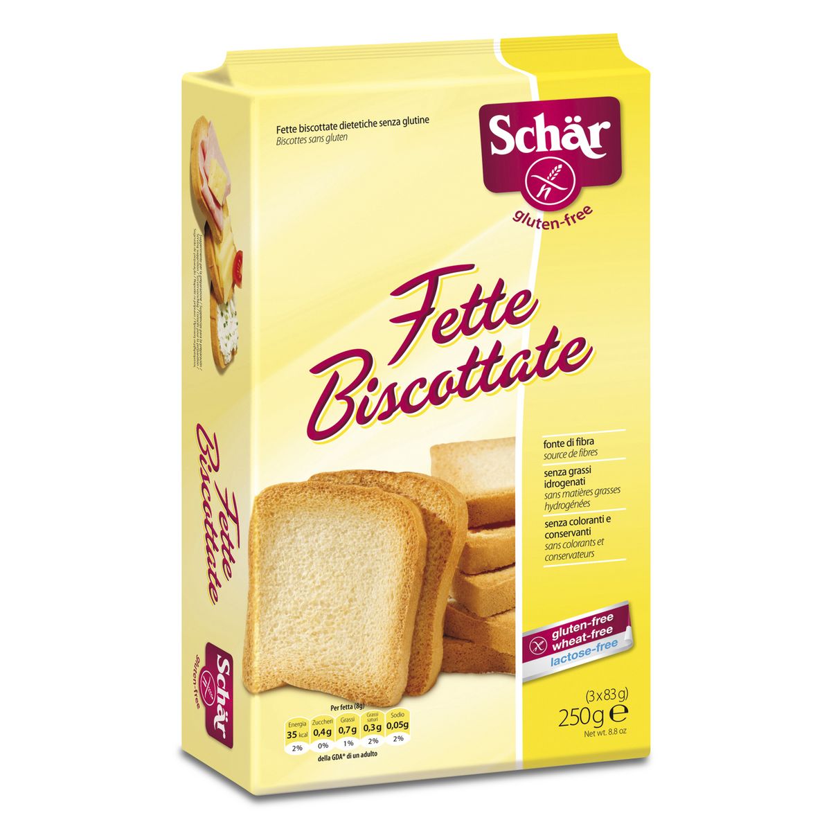 SCHAR Biscottes sans gluten 250g