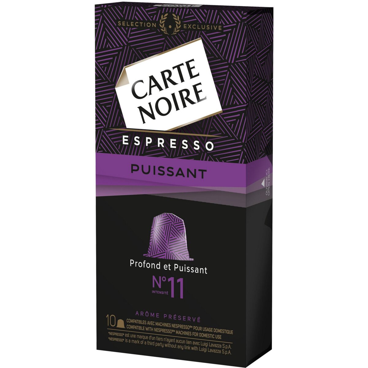 CARTE NOIRE Capsules espresso puissant compatibles Nespresso 10 capsules 53g