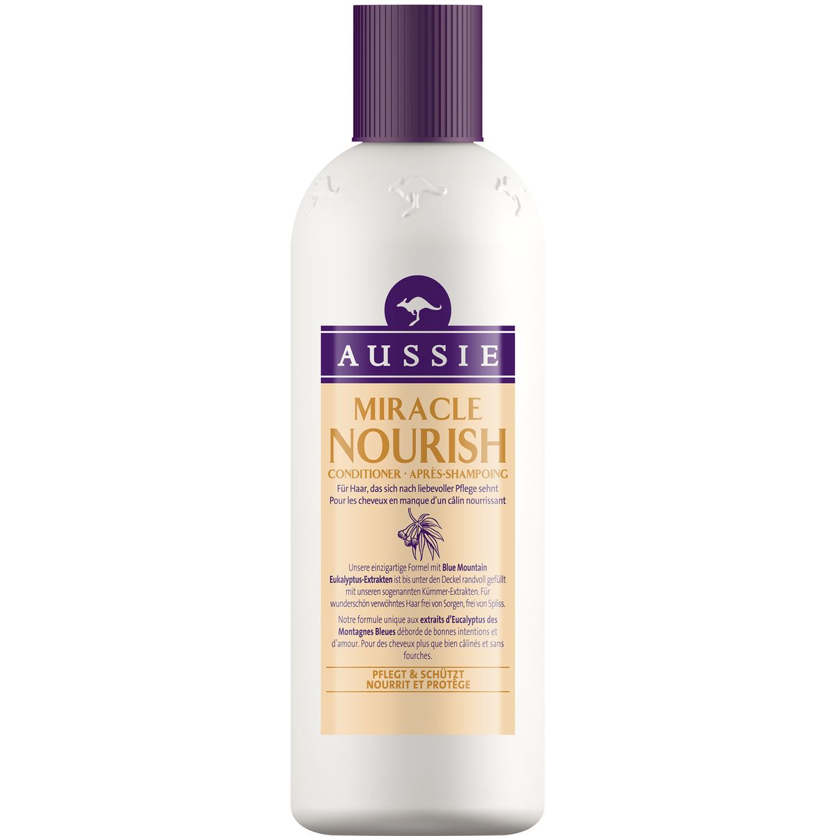 AUSSIE Miracle Nourish après-shampoing pour cheveux secs et assoiffés 250ml