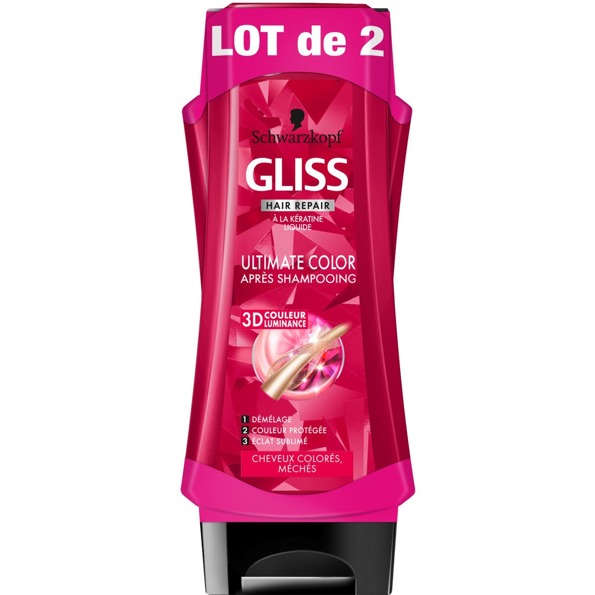 GLISS Gliss après-shampooing color 2x200ml