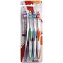 AUCHAN Auchan brosses à dents standard color medium x4