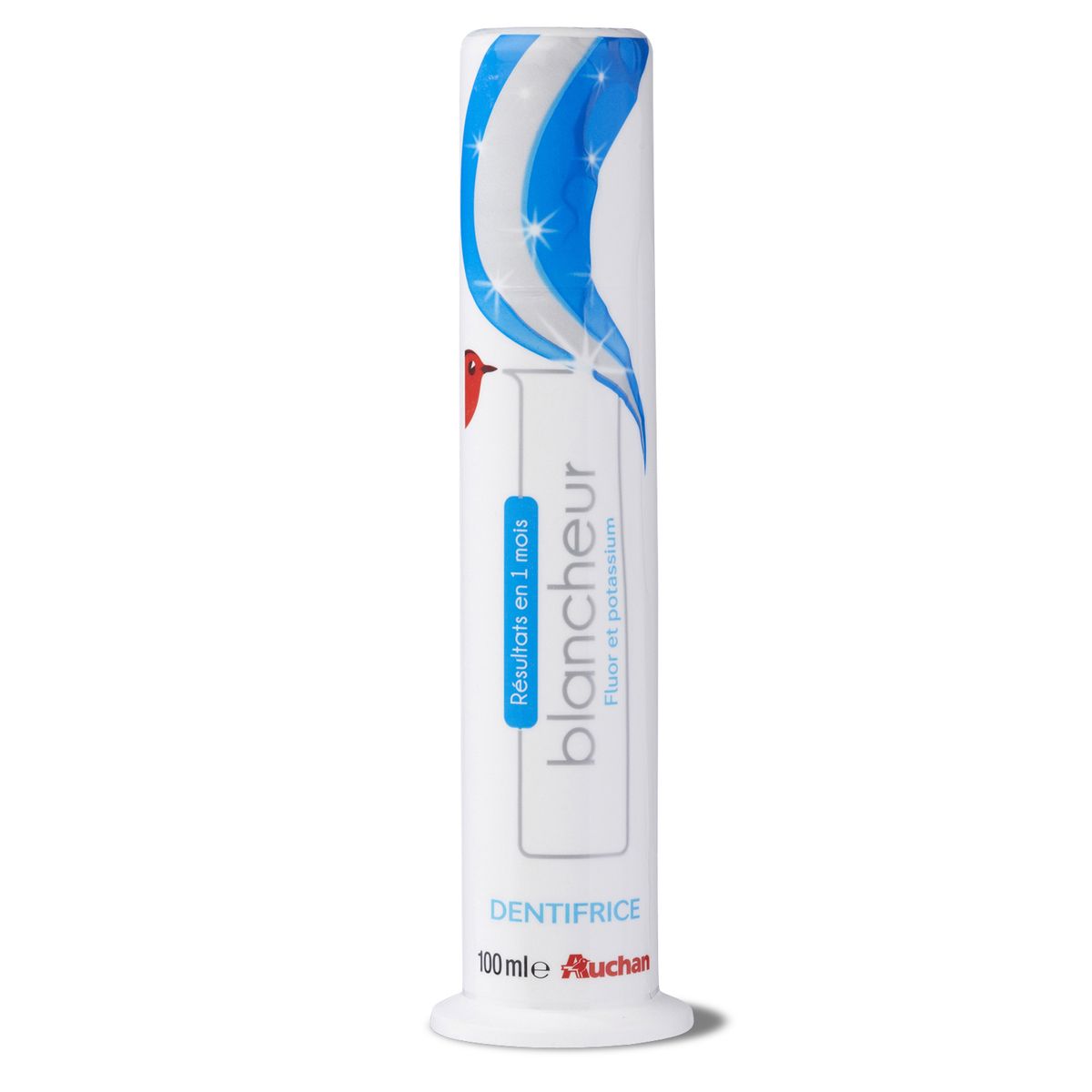 AUCHAN Auchan dentifrice soin blancheur et émail doseur 100ml
