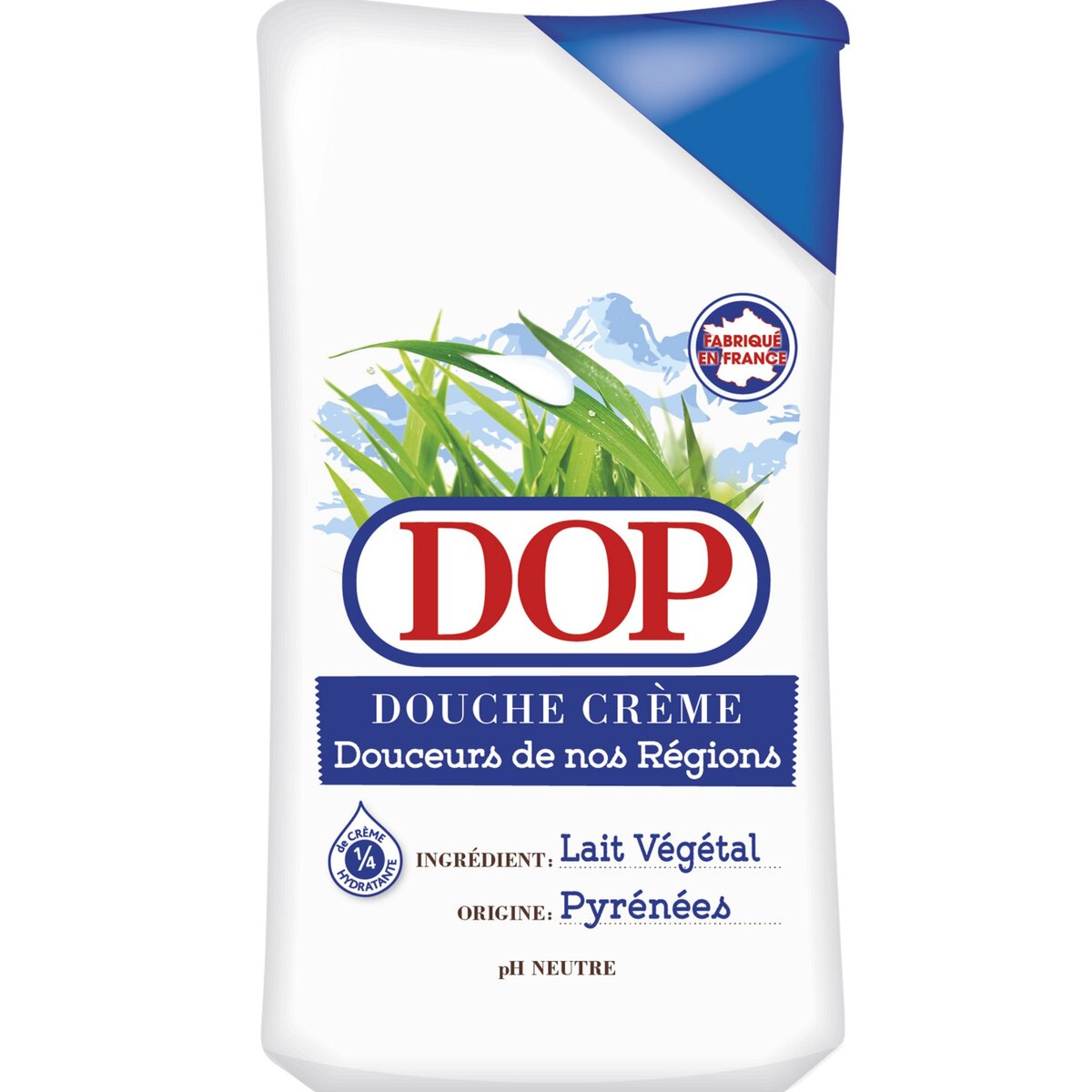DOP Douceurs de nos régions crème de douche lait végétal 250ml