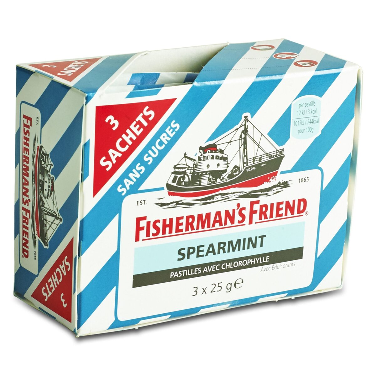 FISHERMAN'S FRIEND Fisherman's friend spearmint sans sucre 3x25g