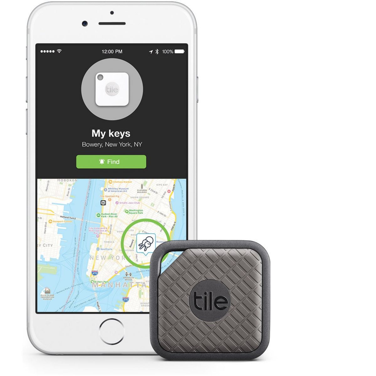 TILE Sport - Gris - Porte clé connecté