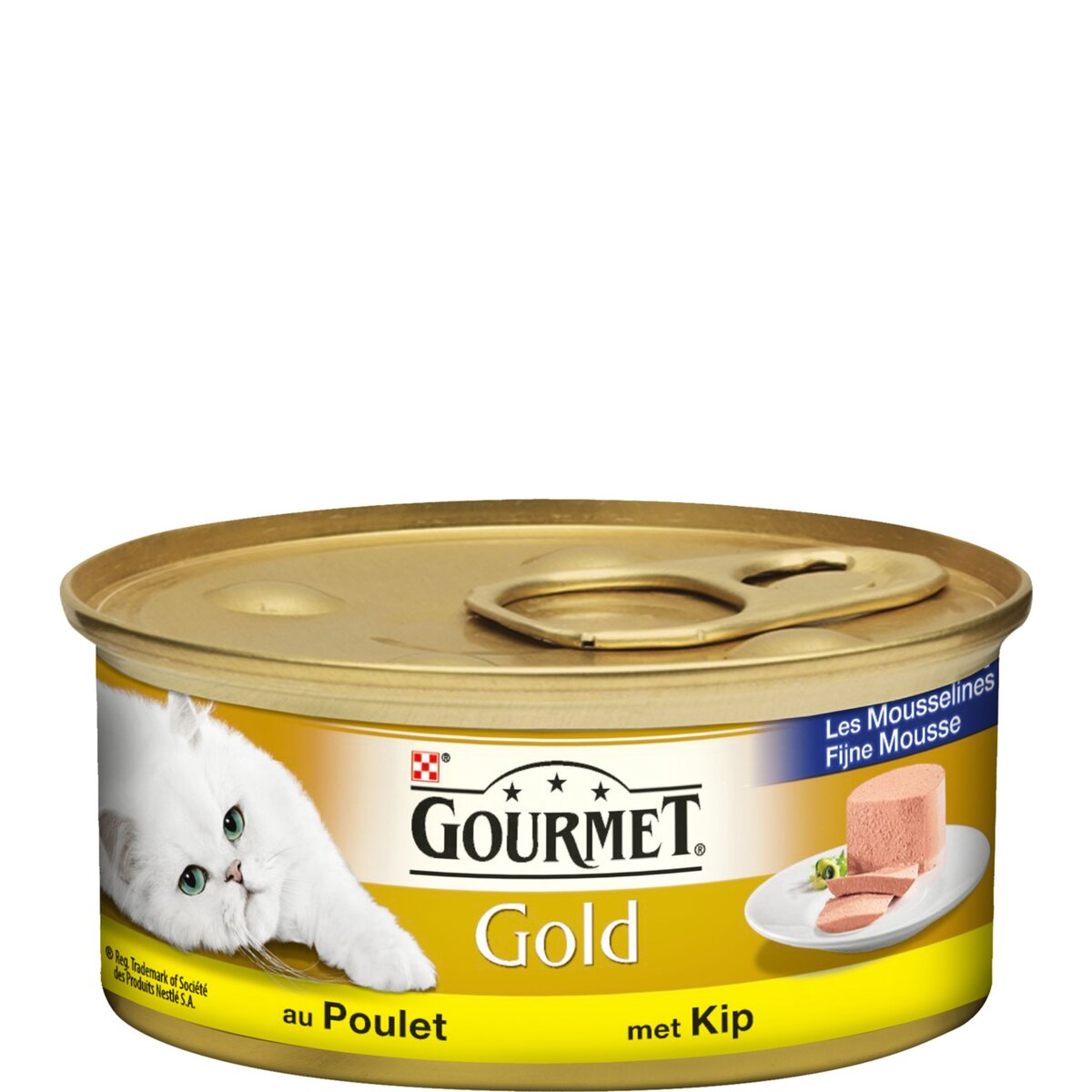 Patée pour chat gold, Les mousslines, Gourmet
