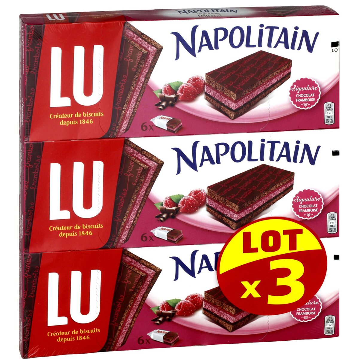 Napolitains framboise chocolat – Lu's pastries