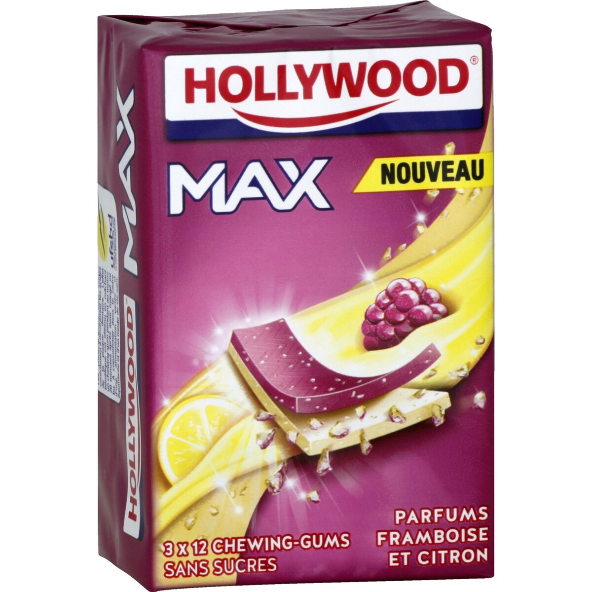 HOLLYWOOD Hollywood max framboise citron 3x23g