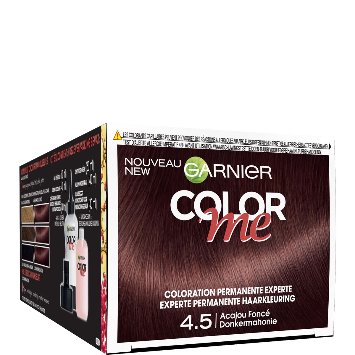 GARNIER Garnier Color Me coloration permanente 4.5 acajou foncé 3 produits 1 kit
