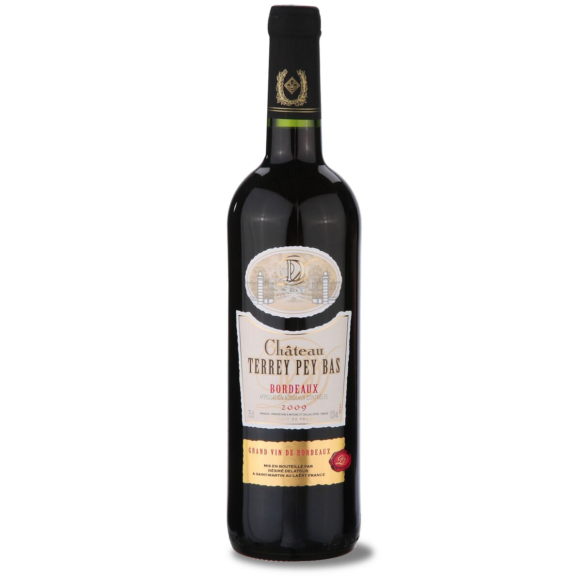 Vin rouge AOP Bordeaux Château Terrey-Pey-Bas 75cl