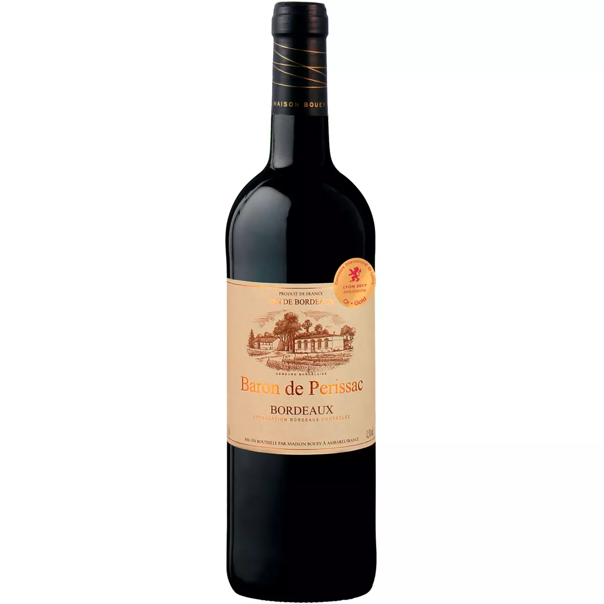 BORDEAU CHESNEL Bordeaux rouge Baron de Perissac 13° -75cl