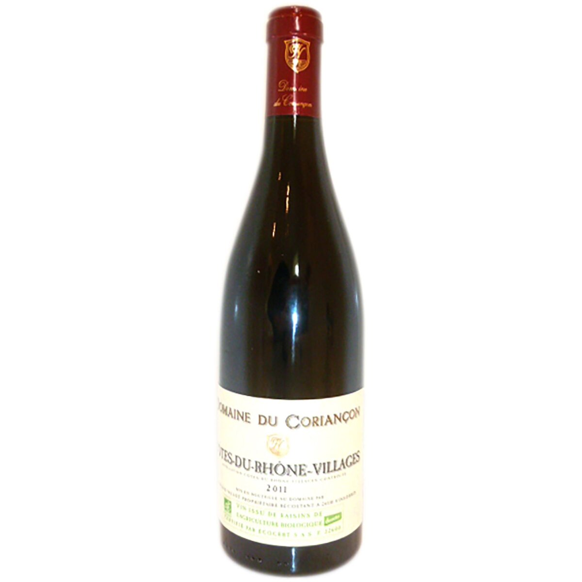 Vin rouge AOP Côtes-du-Rhône-Villages bio Domaine du Coriançon 75cl