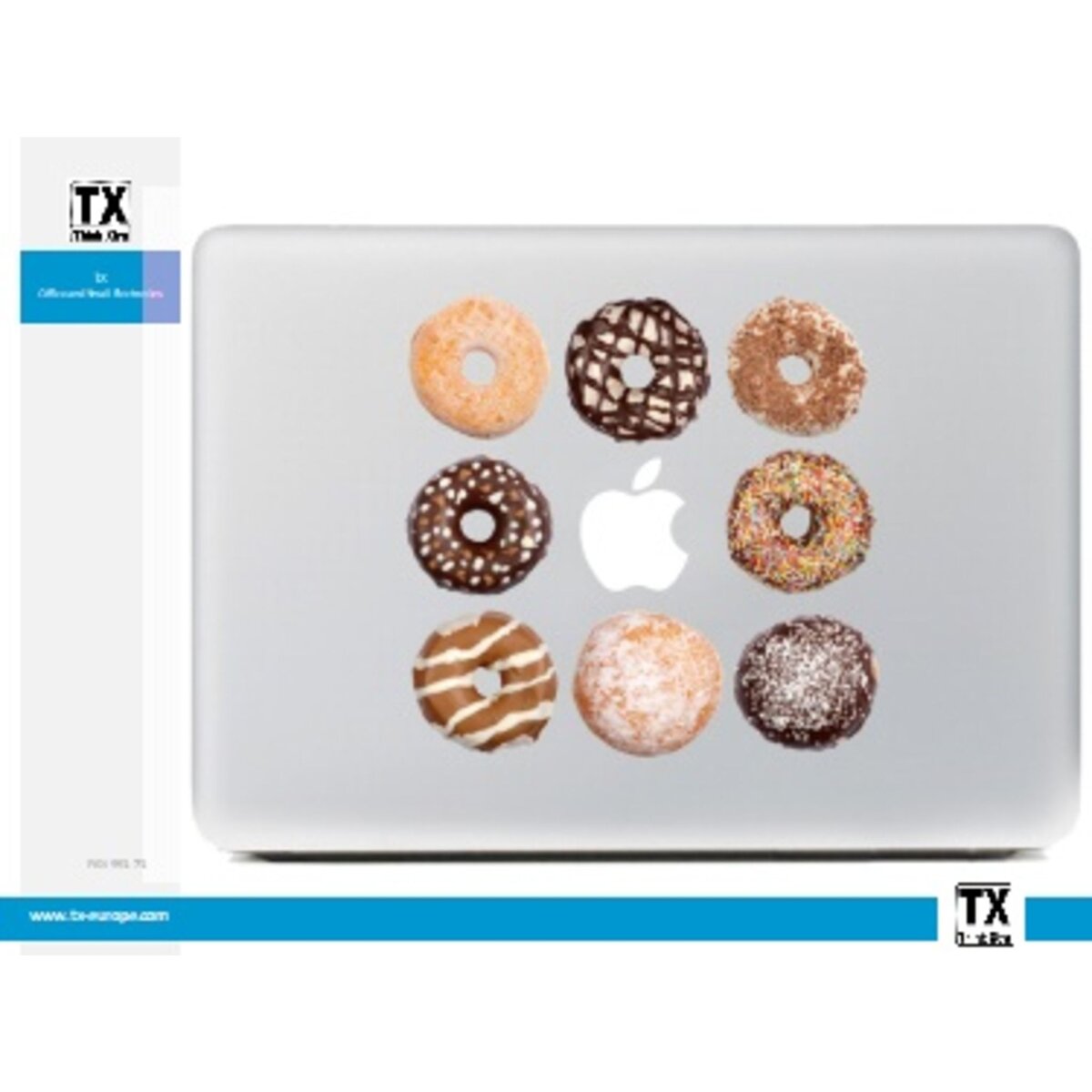DESTROY POP Sticker pour Macbook motif Donuts