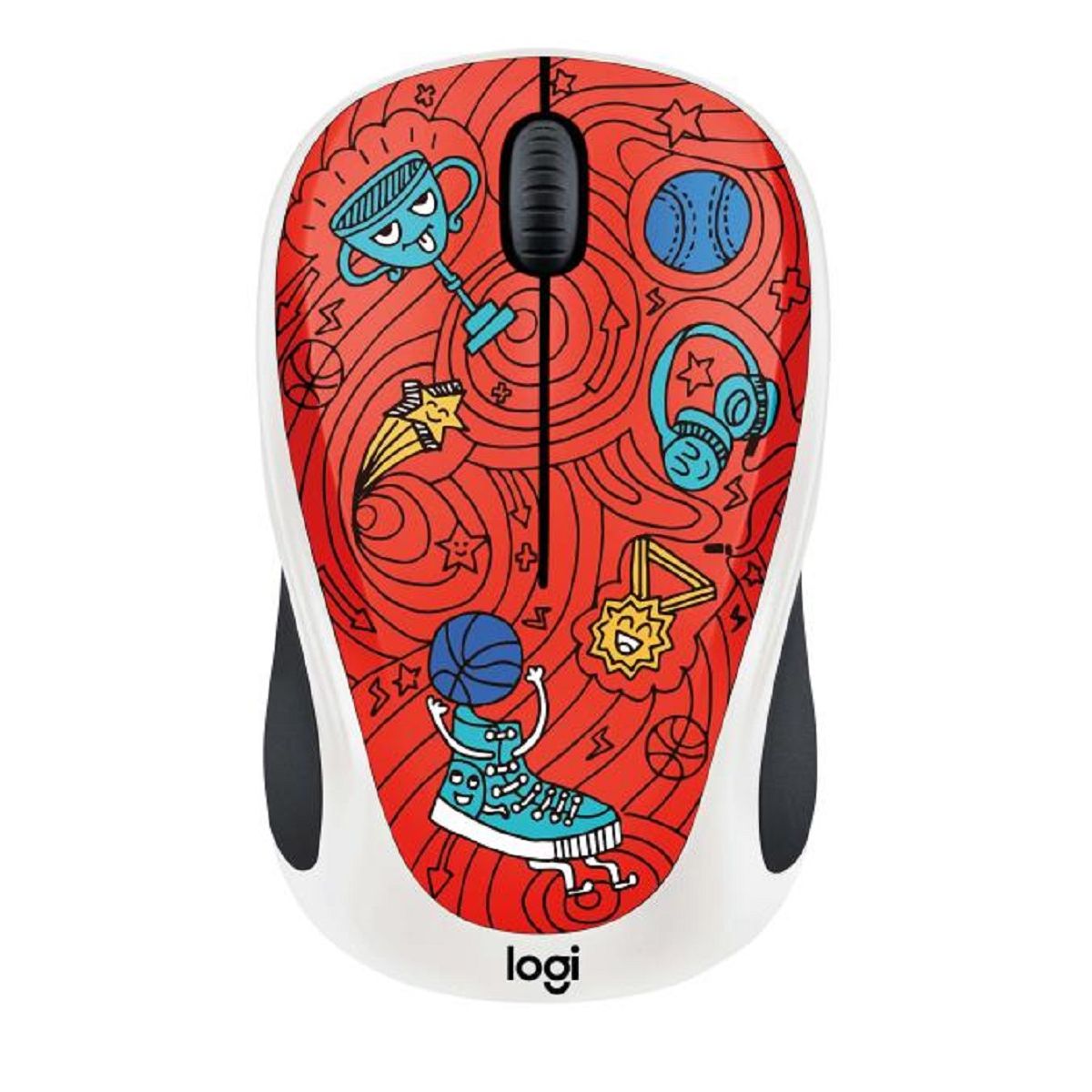 LOGITECH Souris sans fil Doodle M238 Champion Coral