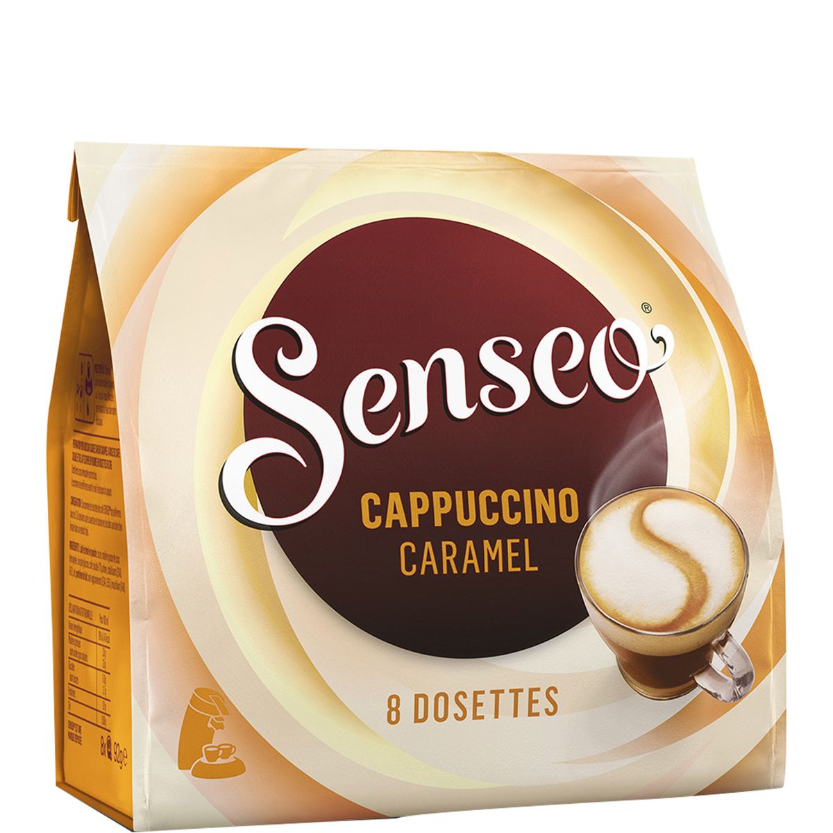 SENSEO Senseo café cappucino caramel dosette x8 -108g