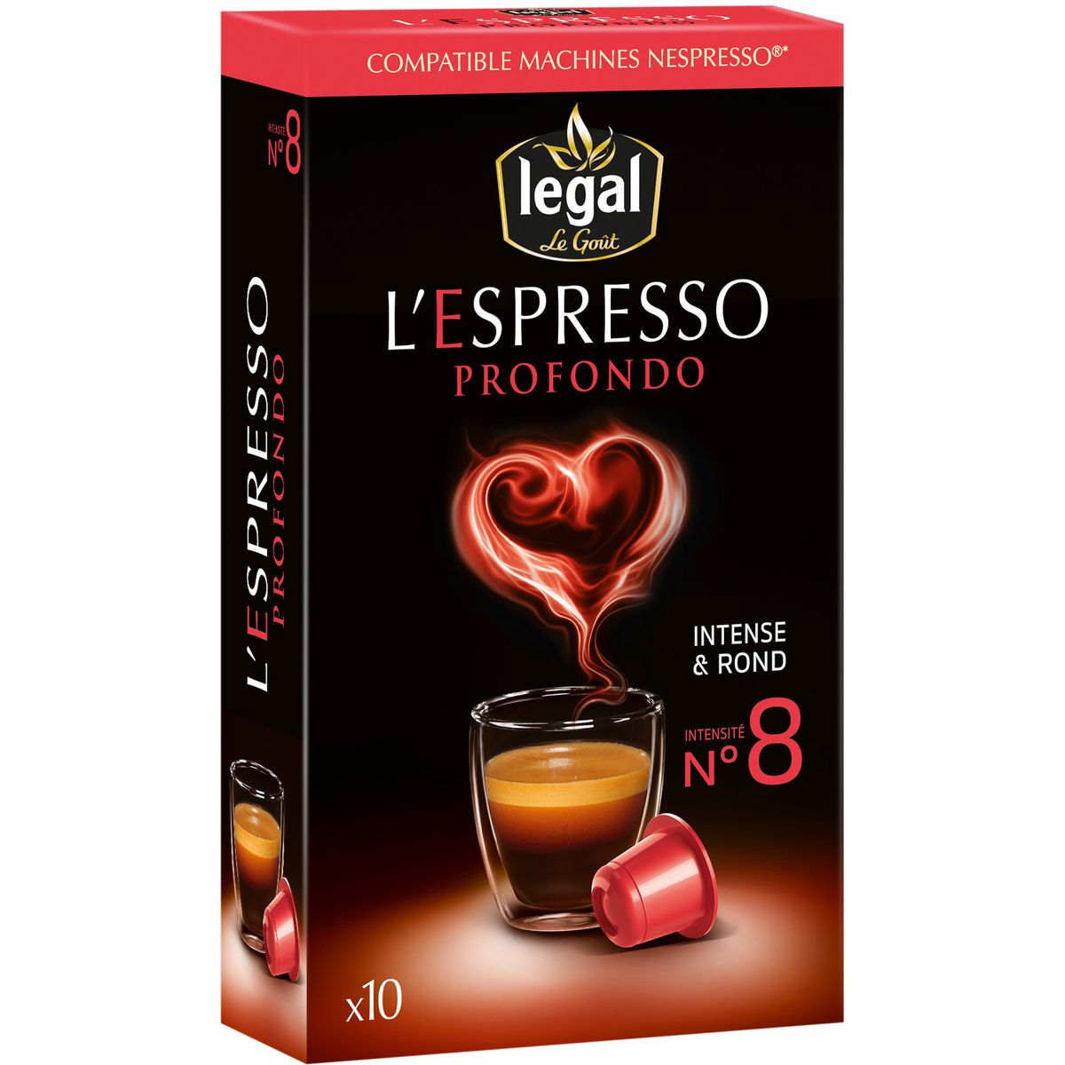 LEGAL Legal l'espresso profondo nespresso capsule x10 -50g