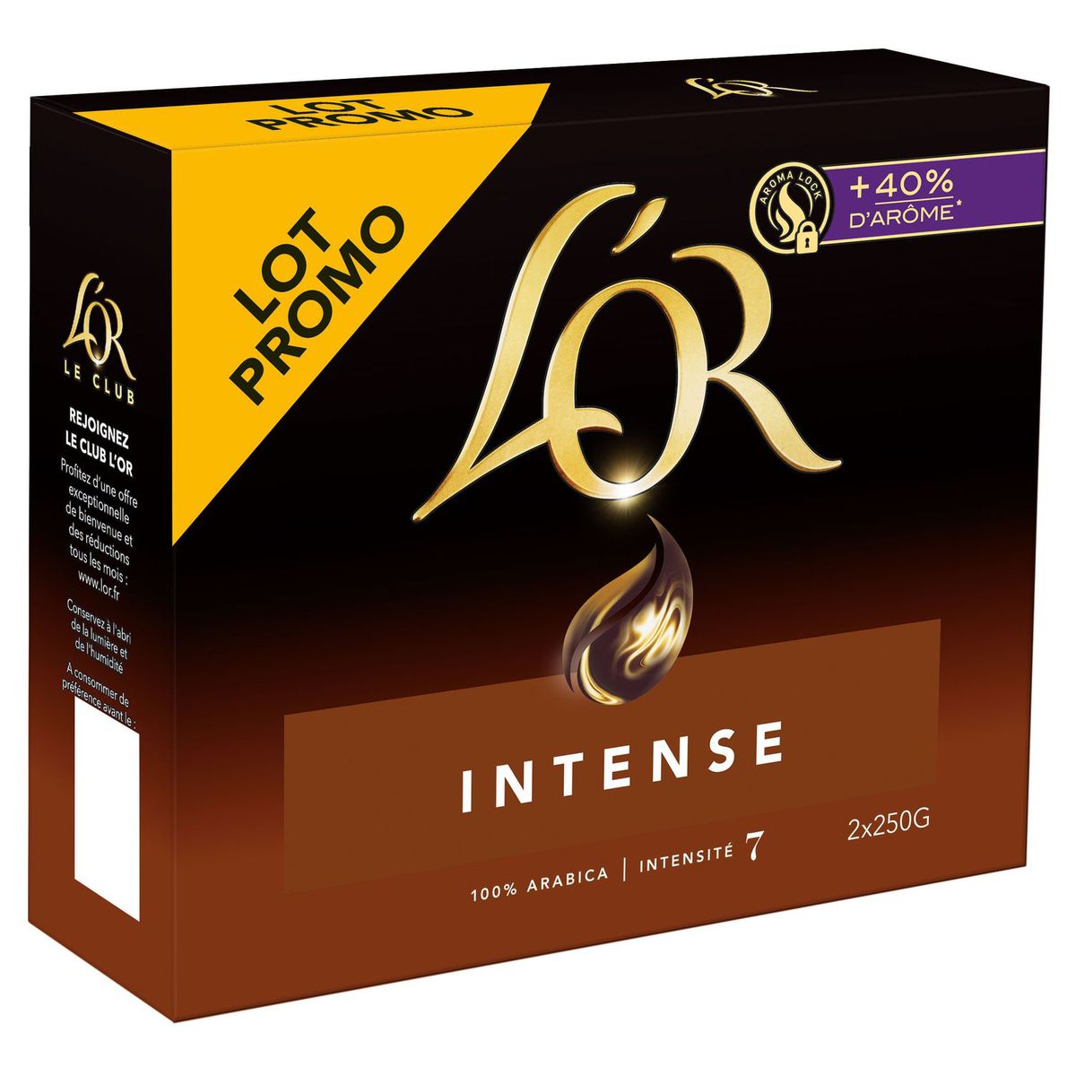 L'OR Café moulu 100% Arabica 2x250g