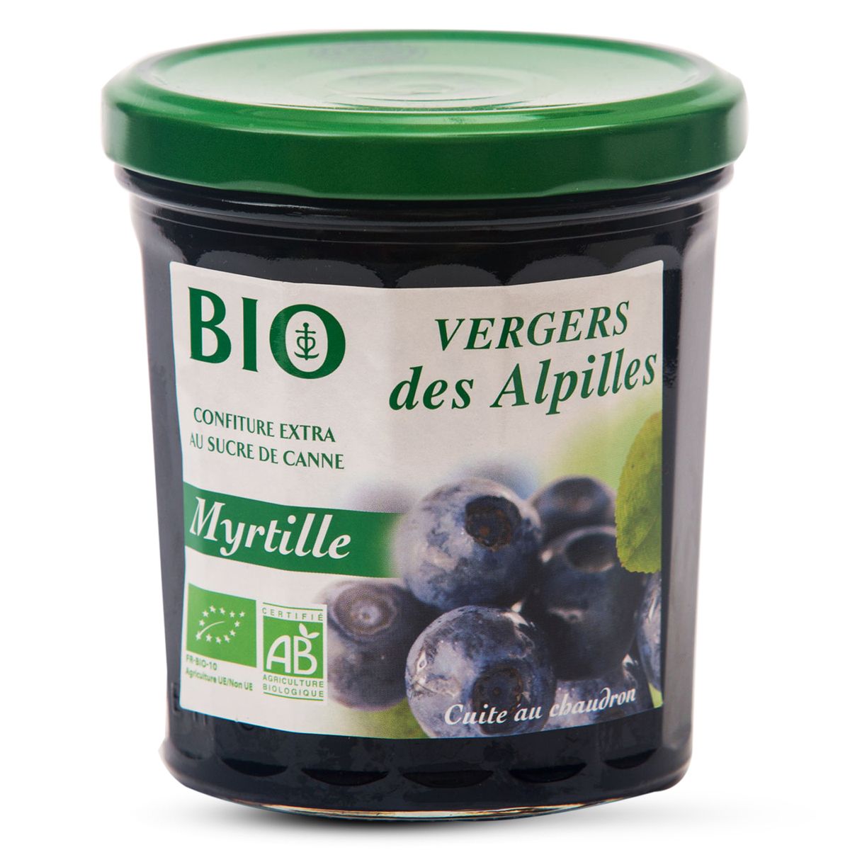 VERGERS ALPILLES Vergers Alpilles confiture bio extra myrtilles 370g