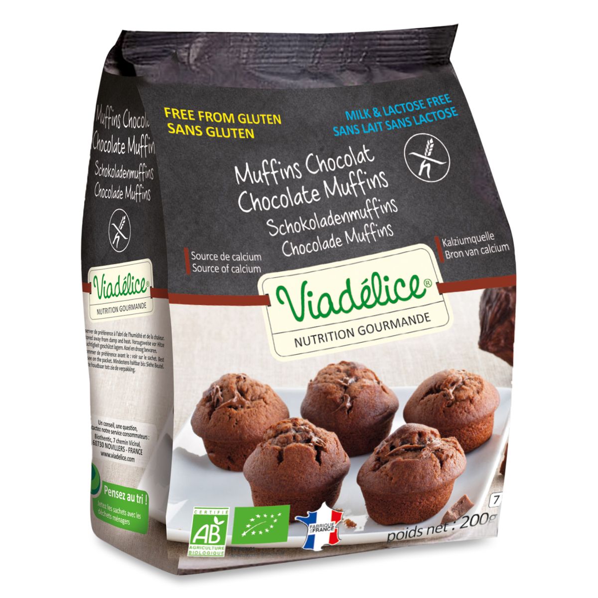 BIOTHENTIC Biothentic muffins chocolat sans gluten 200g