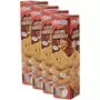 AUCHAN RIK & ROK Biscuits fourrés au chocolat, lot de 4 4x16 biscuits 4x300g