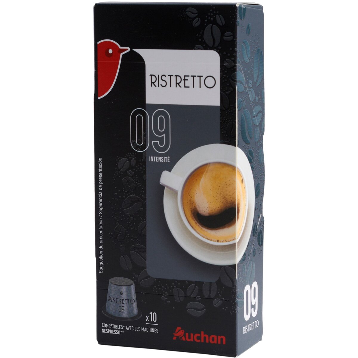 AUCHAN Auchan café ristretto nespresso capsule x10 -52g