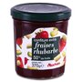 AUCHAN Confiture extra de fraises et rhubarbes 370g
