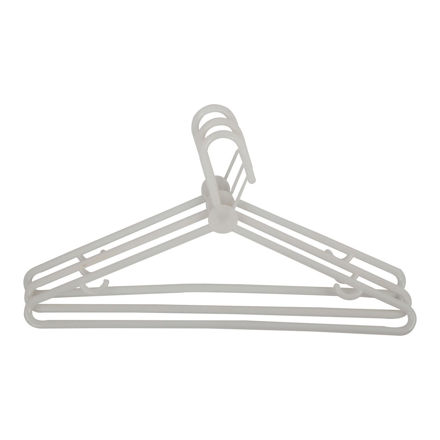 ACTUEL Cintres En Plastiques Coloris Aléatoire 3 Cintres Pas Cher
