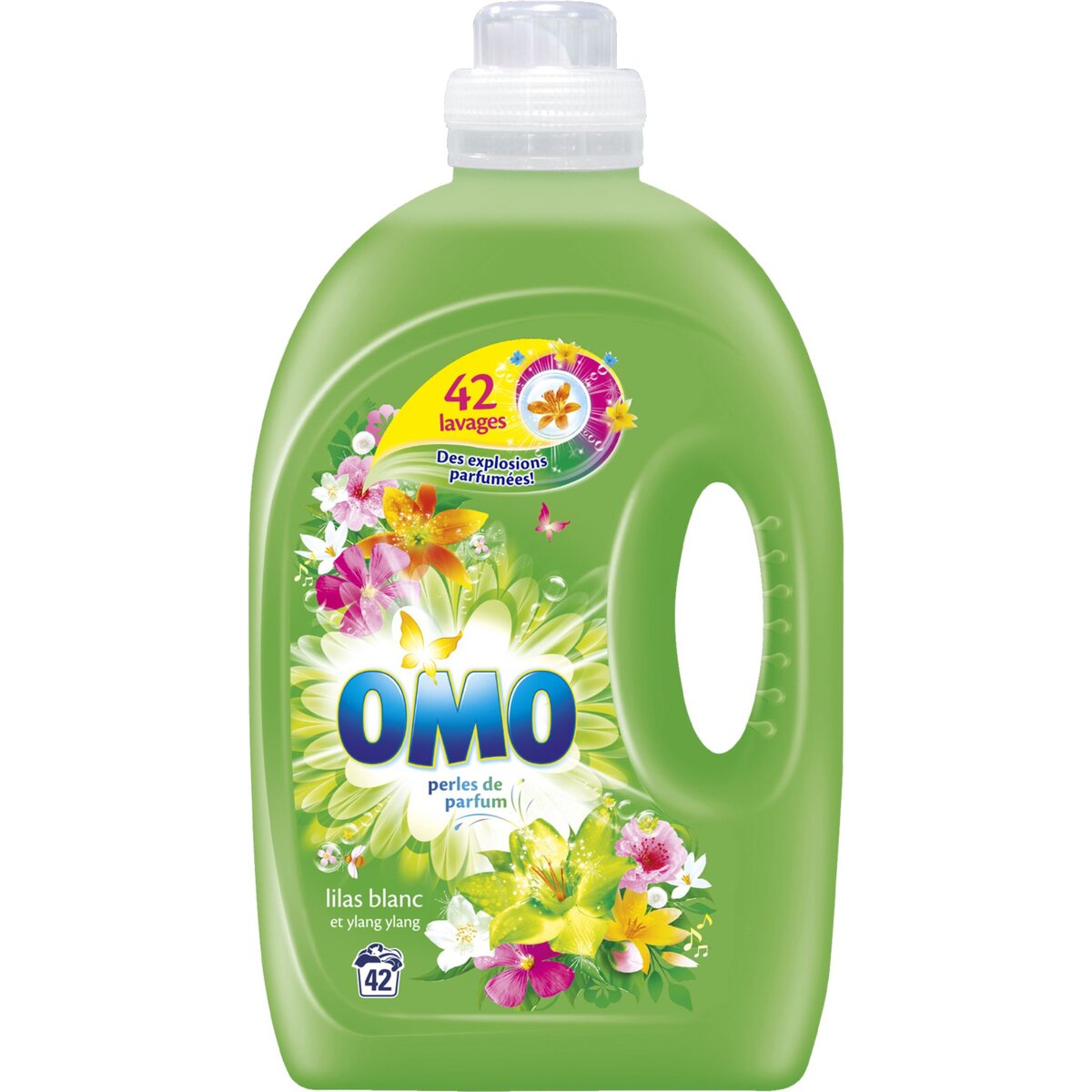 DUCROS Omo lessive semi concentrée lilas ylang lavage x42 -2,94l