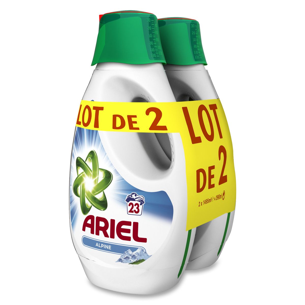 ARIEL Ariel lessive diluée alpine lavage x46 -2x1,5l