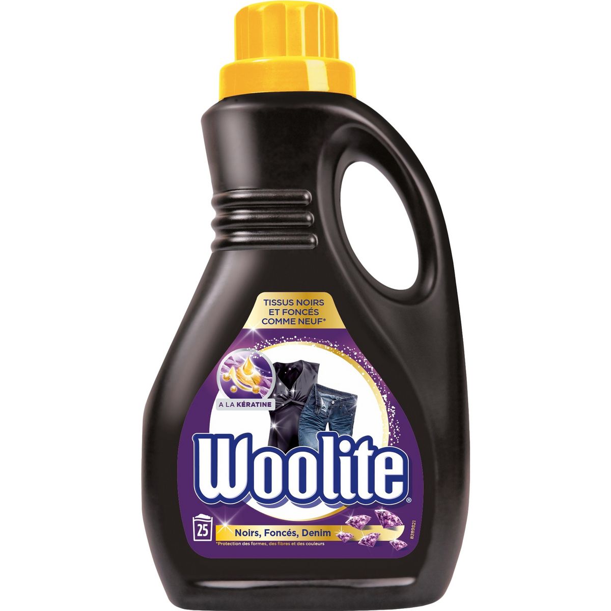 WOOLITE Lessive liquide noirs, foncés, jean 25 lavages 1,5l