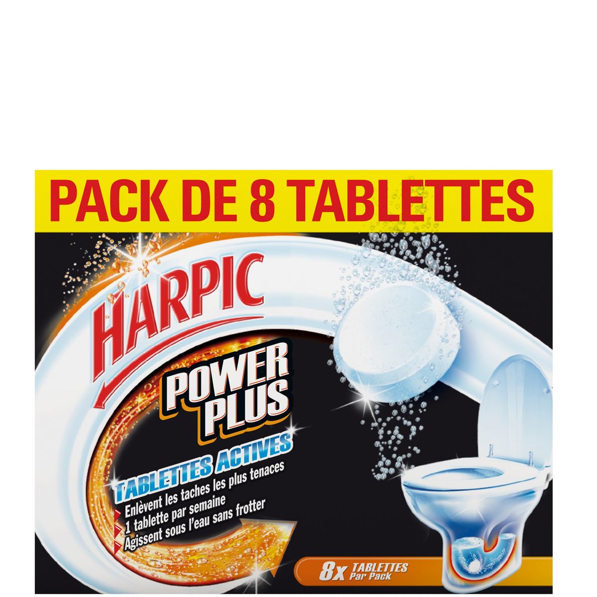 HARPIC Tablettes WC canalisations 8 tablettes