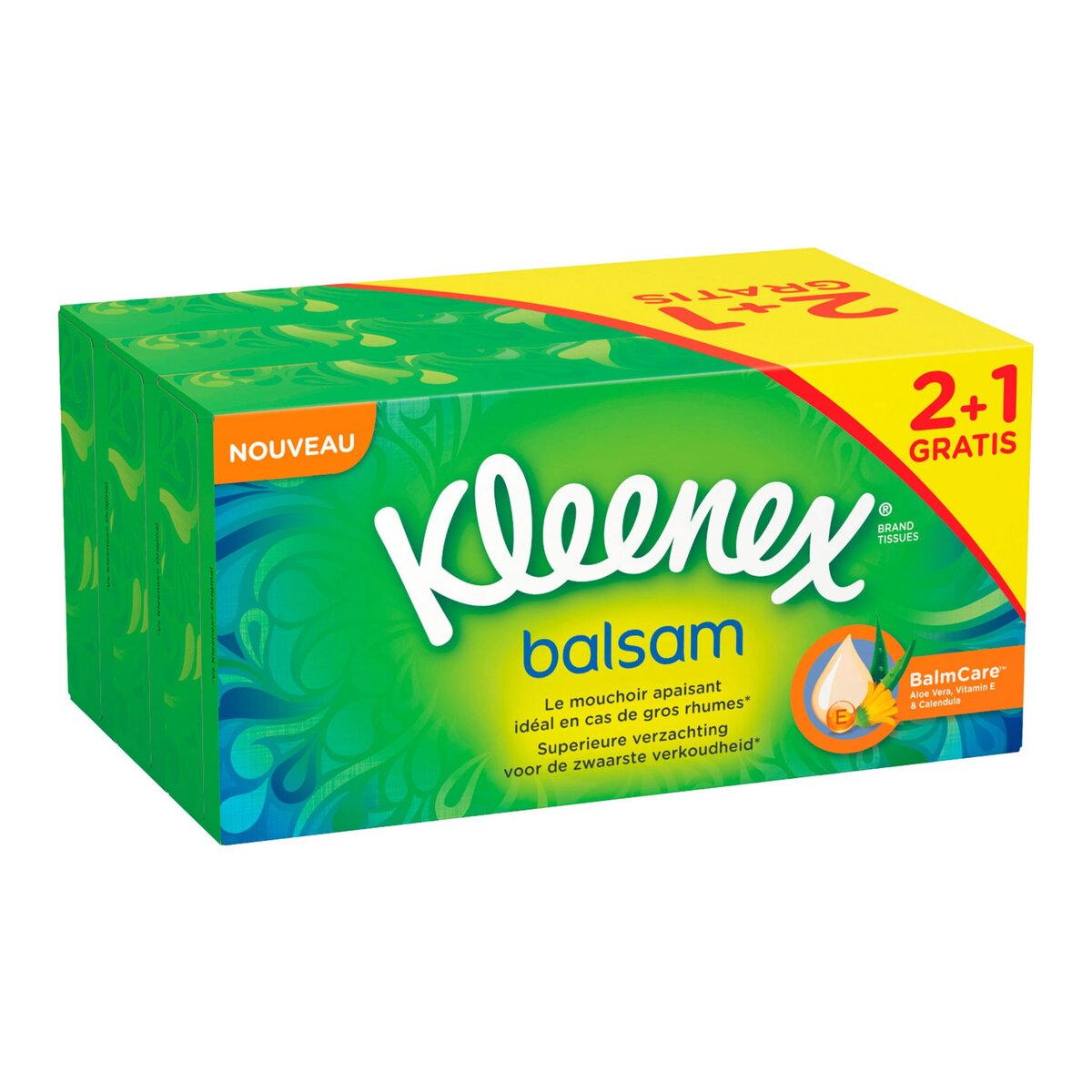 KLEENEX Kleenex mouchoirs balsam boite 2x80 +1x80 gt