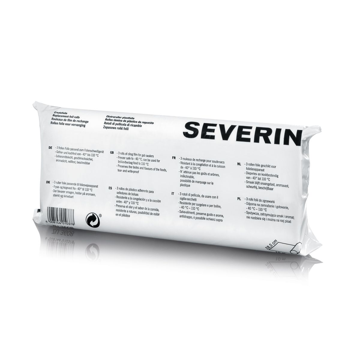 SEVERIN Lot de 3 bobines ZU 3608 pour soude-sacs - Blanc