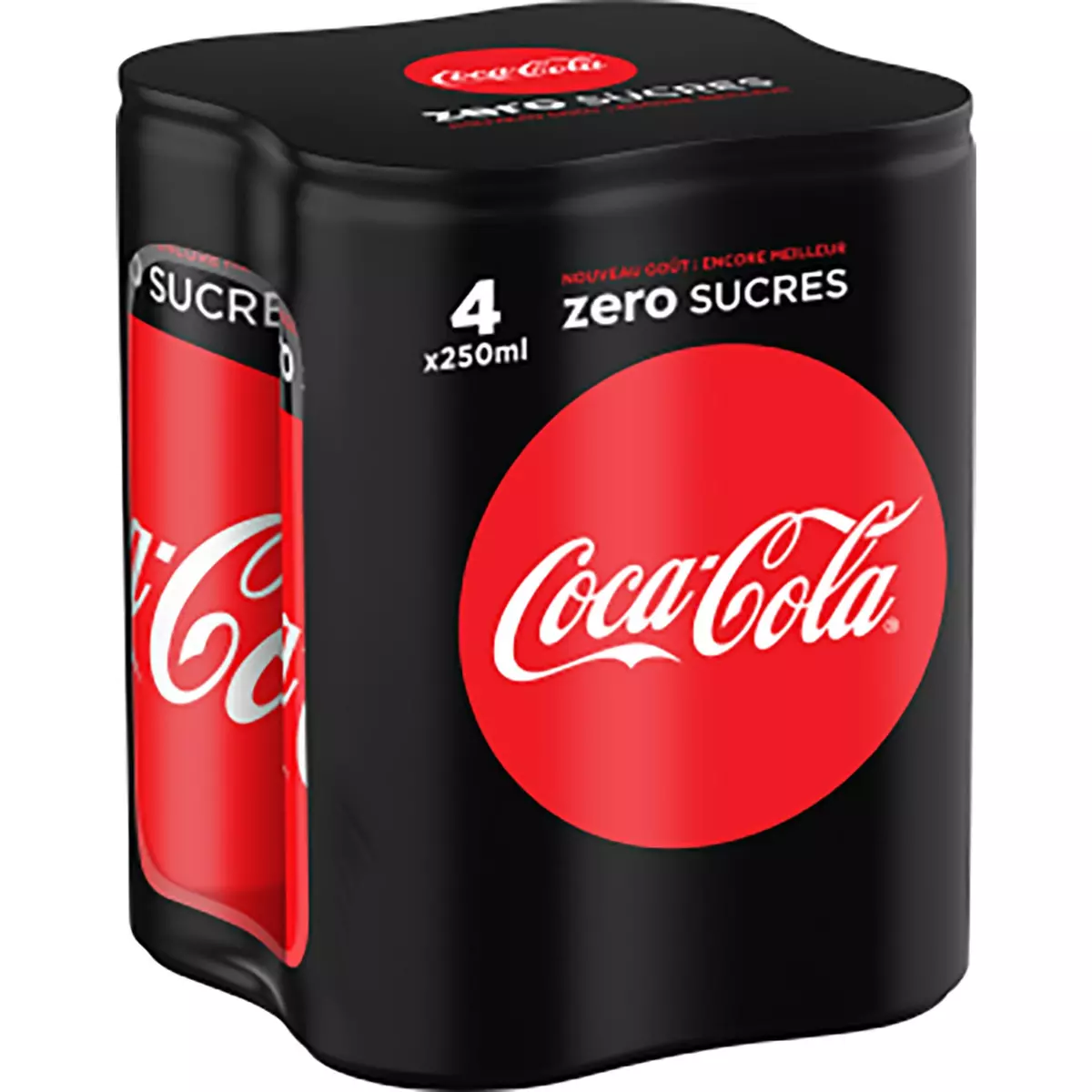 COCA-COLA Coca-Cola zéro canette 4x25cl