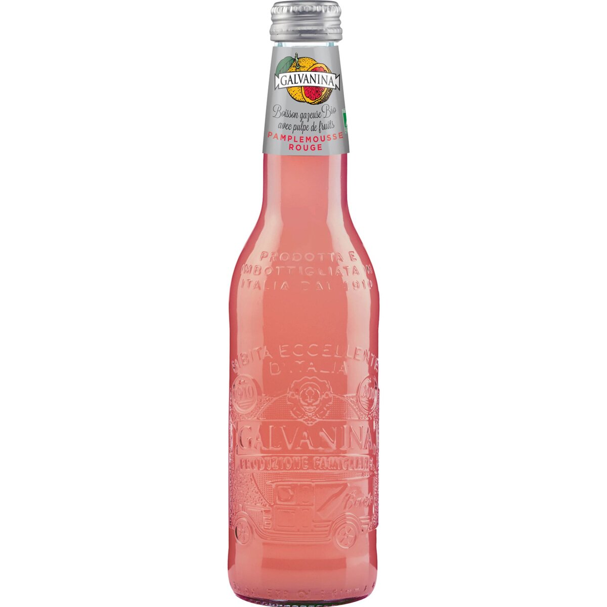 GALVANINA Galvanina boisson gazeuse bio au pamplemousse rouge 35,5cl
