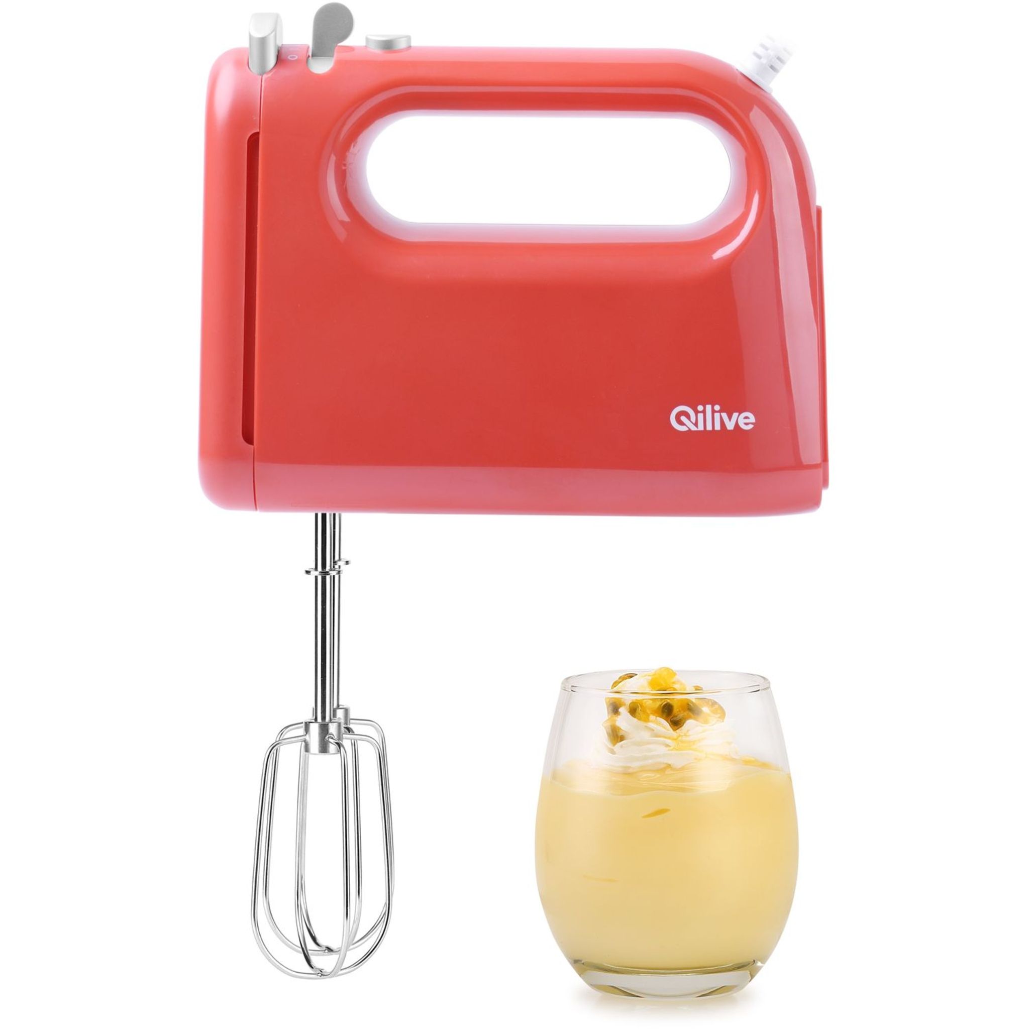 QILIVE Batteur 130457 Q.5444 Rouge pas cher Auchan.fr