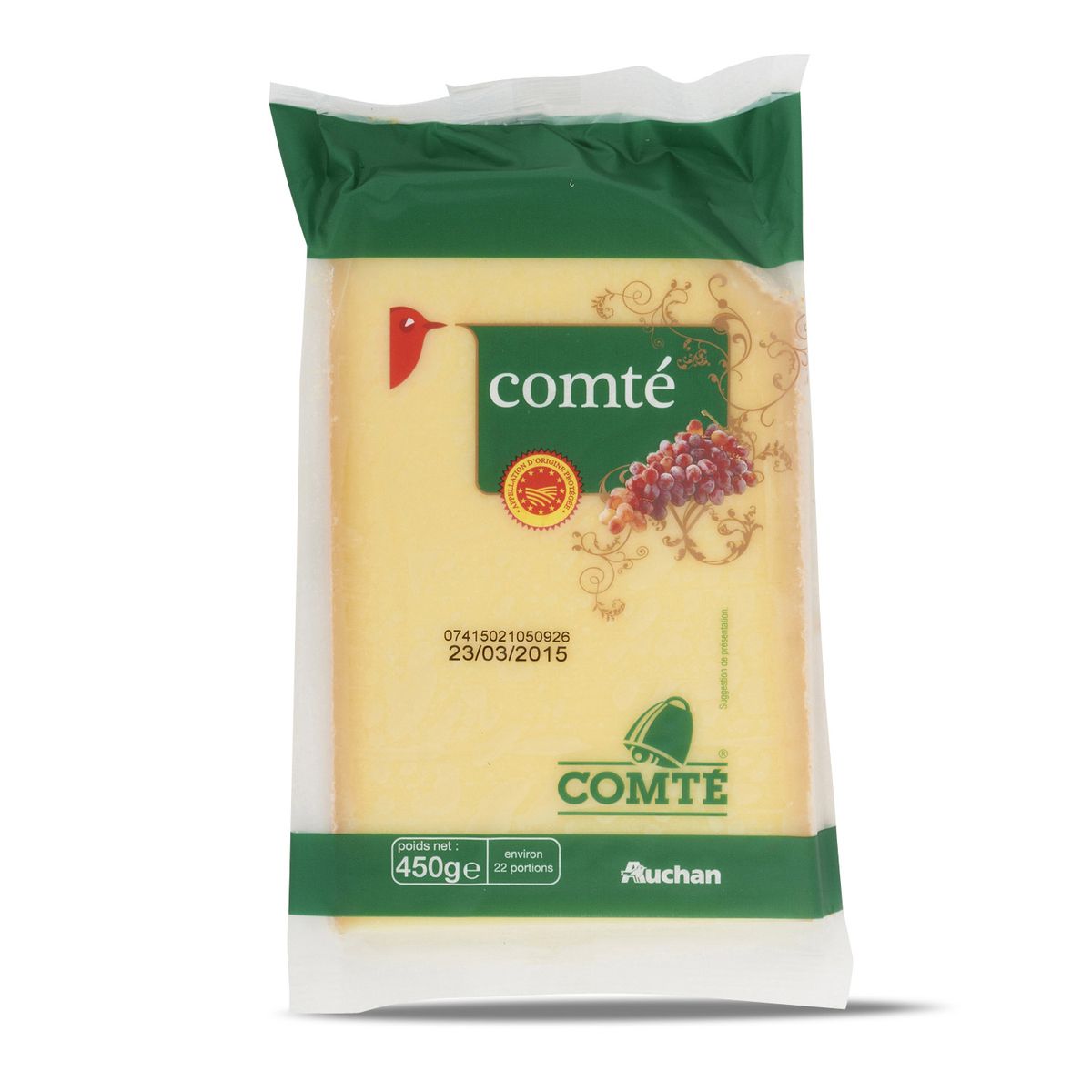 AUCHAN Auchan comté AOP 450g