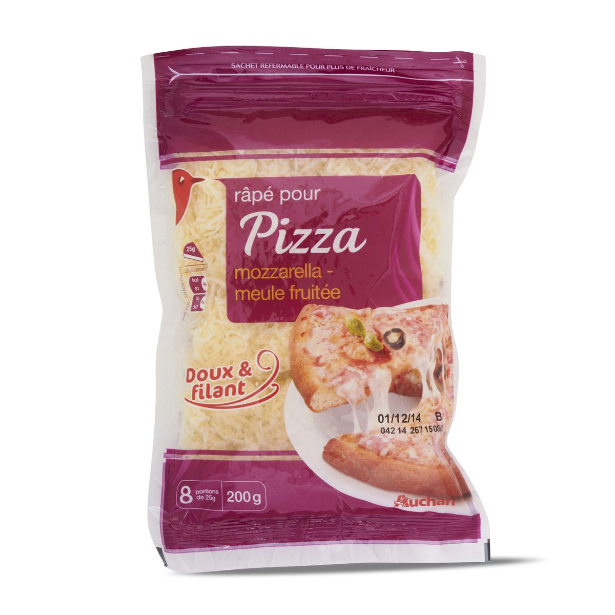 AUCHAN Auchan râpé spécial pizza 200g