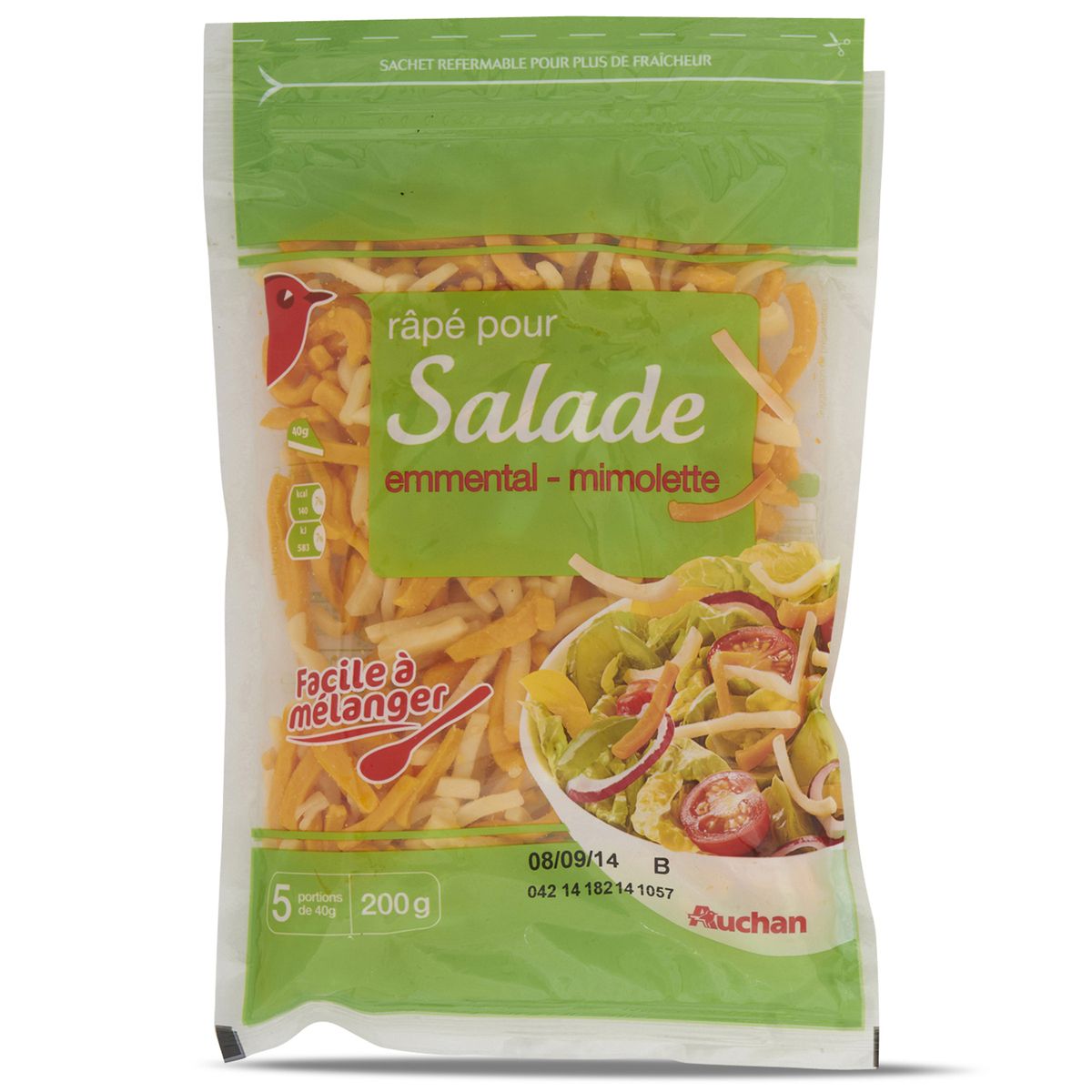 AUCHAN Auchan râpé spécial salade 200g