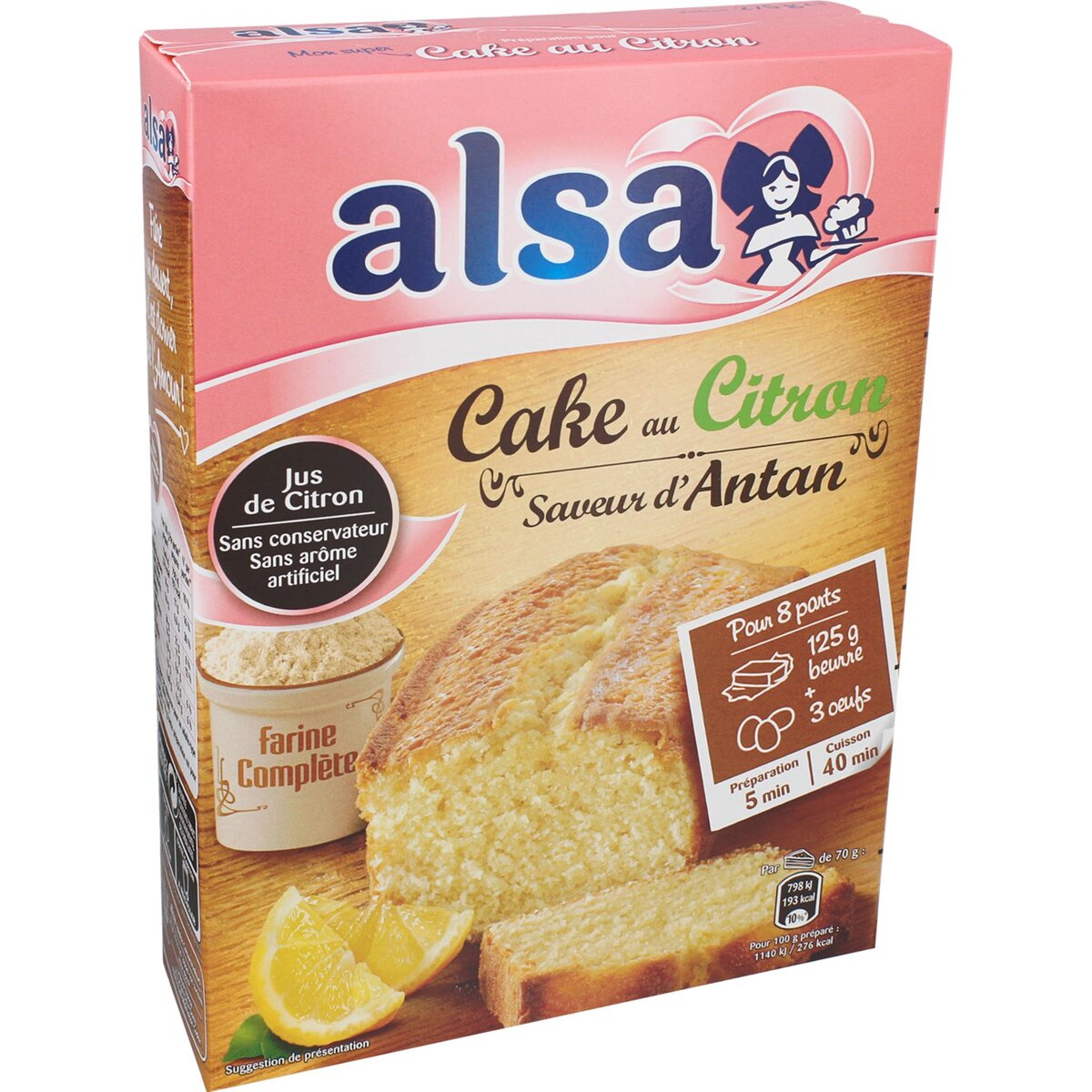 ALSA Alsa cake au citron saveur d'antan 275g