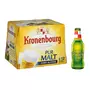 KRONENBOURG Kronenbourg Bière blonde pur malt sans alcool 0,4% bouteilles 12x25cl 12x25cl