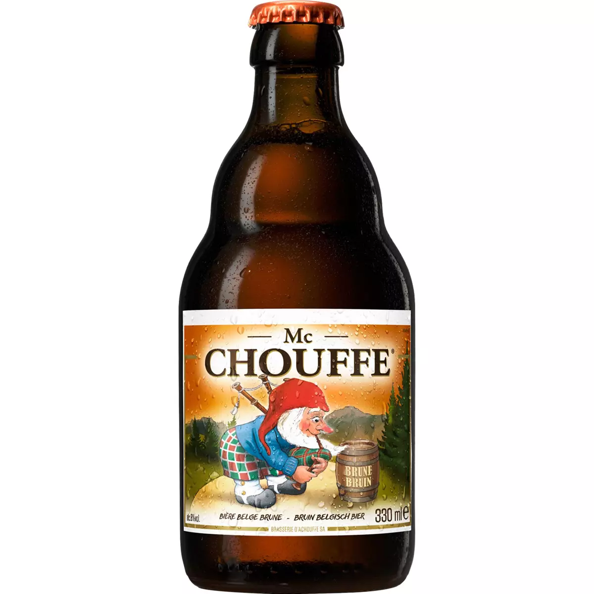 LA CHOUFFE Bière brune belge 8% bouteille 33cl