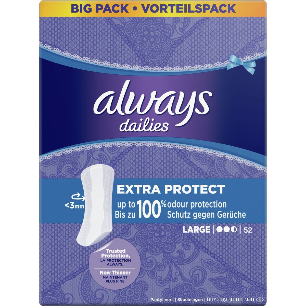ALWAYS Always protège-slips large jumbo pack x52