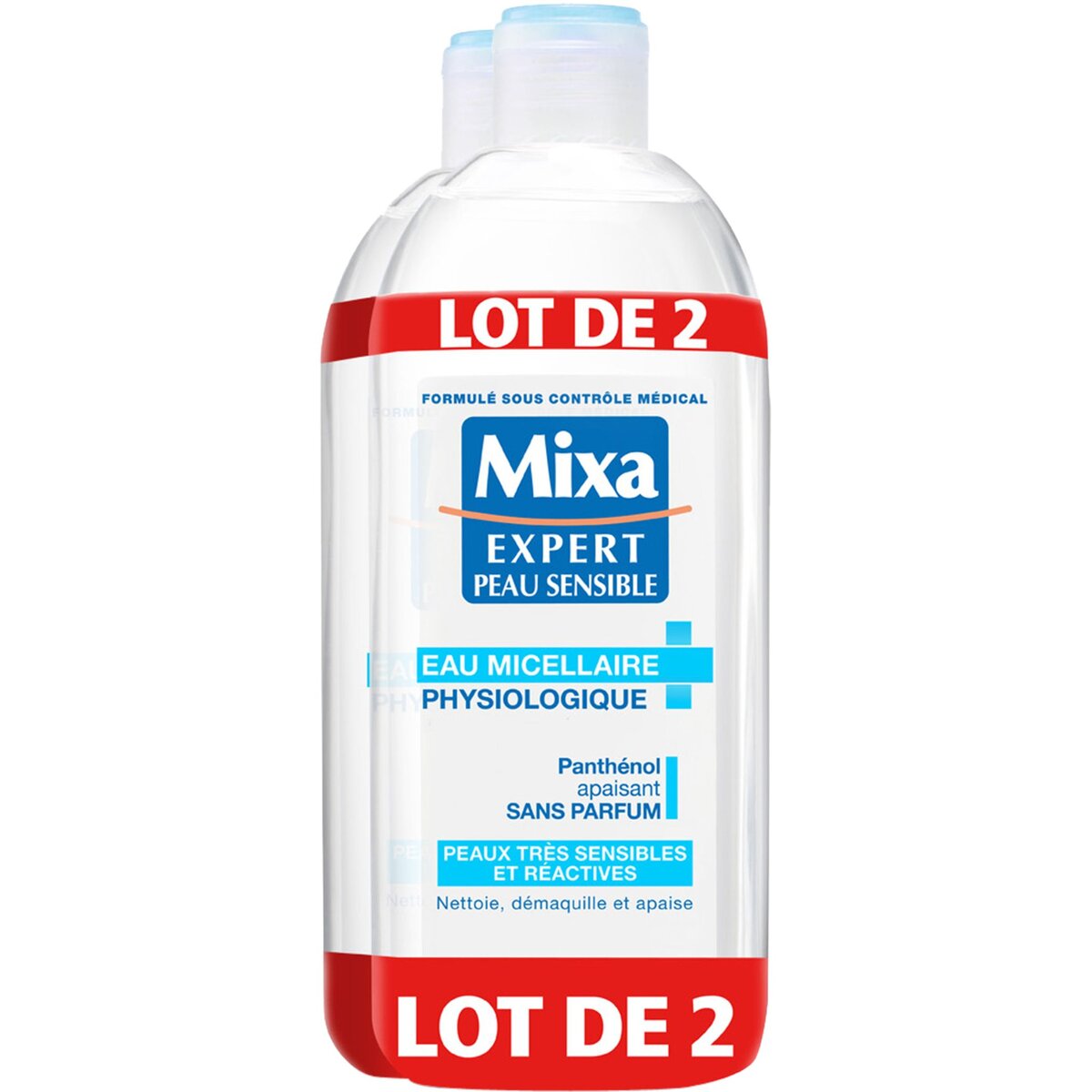 MIXA Mixa expert eau micellaire apaisante 2x400ml
