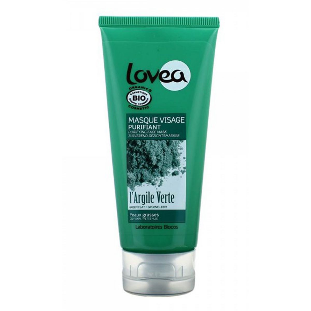 LOVEA Masque visage purifiant à l'argile verte peaux grasses 75ml